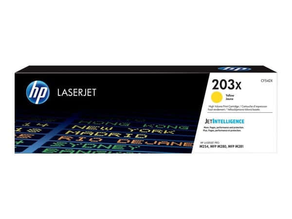 HP 203X - Høy ytelse - gul - original - LaserJet - tonerpatron (CF542X)