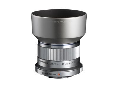 Olympus M.Zuiko Digital - Telefotoobjektiv - 45 mm - f/1.8 - Micro Four Thirds - for OM-D E-M10; PEN E-P1, E-P2, E-P3, E-PL1, E-PL10, E-PL2, E-PL3,...