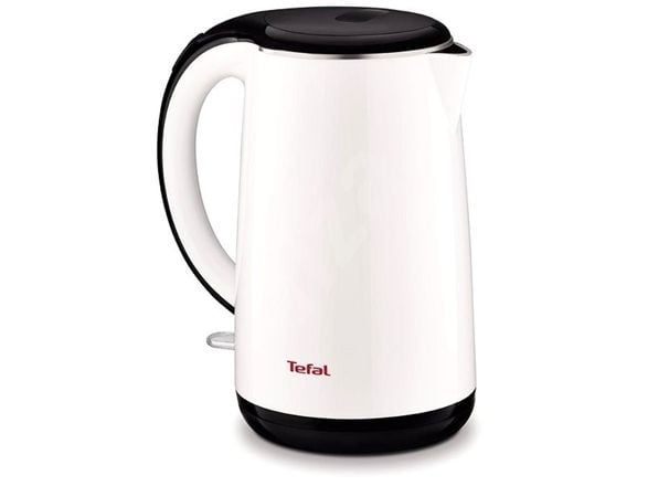 Tefal KO260130, 1,7 L, 2400 W, Svart, Hvit, Plast, Rustfritt stål, Vannmåler, Overopphetingsbeskyttelse