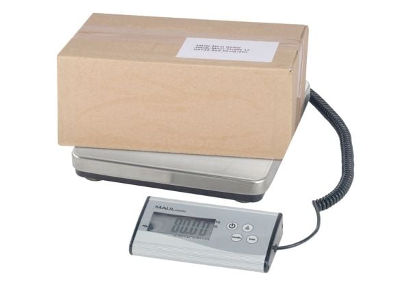 MAUL Cargo elektronisk pakkevekt 120 kg, med 50 g intervall, rustfritt stål, digital