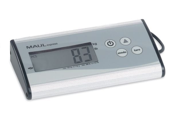 MAUL Cargo elektronisk pakkevekt 120 kg, med 50 g intervall, rustfritt stål, digital