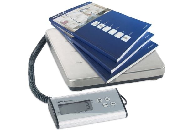 MAUL Cargo elektronisk pakkevekt 120 kg, med 50 g intervall, rustfritt stål, digital