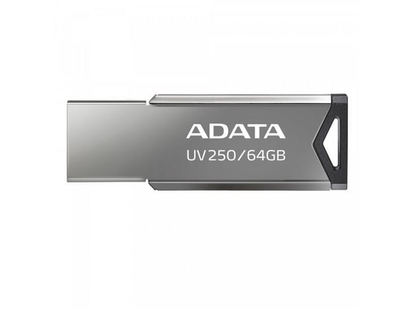 ADATA UV250 - USB flash-enhet - 64 GB - USB 2.0 - silver