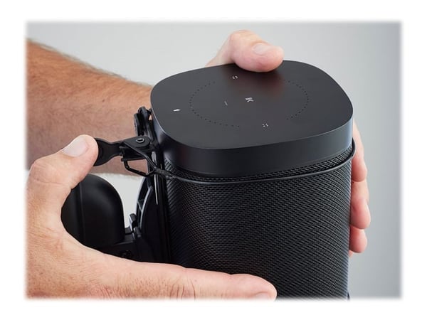 Sanus WSWM22 - Brakett - for høyttaler(e) - svart - veggmonterbar (en pakke 2) - for Sonos One, PLAY:1, PLAY:3