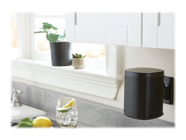 Sanus WSWM22 - Brakett - for høyttaler(e) - svart - veggmonterbar (en pakke 2) - for Sonos One, PLAY:1, PLAY:3