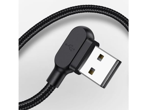 Mcdodo CA-5280 LED USB til micro-USB-kabel, 1,2 m (svart)