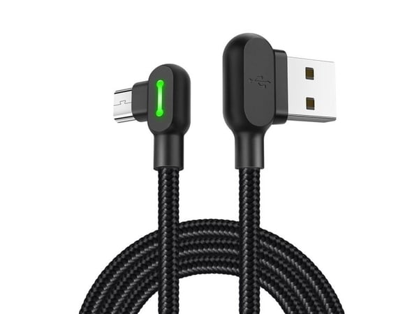 Mcdodo CA-5280 LED USB til micro-USB-kabel, 1,2 m (svart)