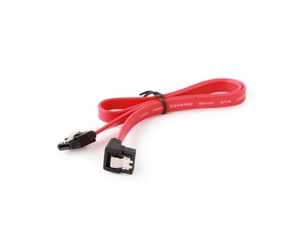 Cablexpert - SATA-kabel - Serial ATA 150/300/600 - SATA vinklet til SATA låst - 10 cm - flat