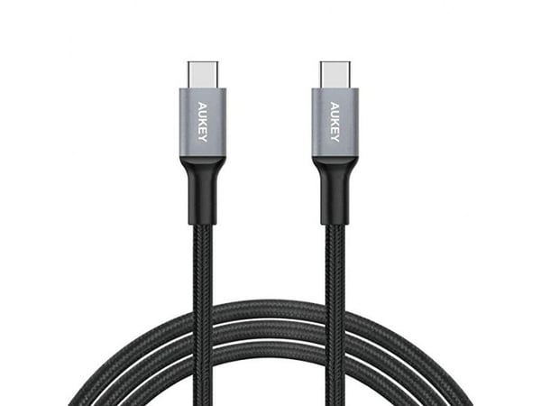 Aukey - USB-kabel - USB-C (hann) til USB-C (hann) - USB 2.0 - 2.4 A - 2 m