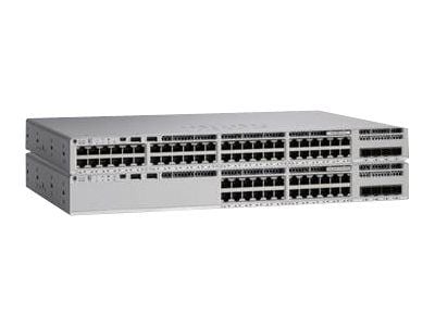 Cisco Catalyst 9200L - Network Advantage - switch - L3 - 24 x 10/100/1000 + 4 x Gigabit SFP (opplink) - rackmonterbar