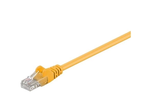 Goobay 68341, 10 m, Cat5e, U/UTP (UTP), RJ-45, RJ-45, Gult