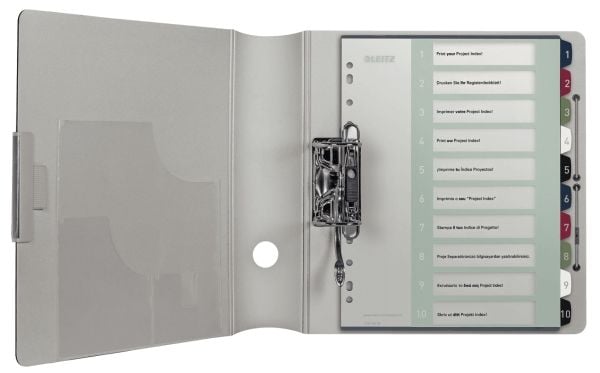 Leitz Style - Inndeler - 10 deler - fortrykt: 1-10 - for A4 Maxi - med fliker