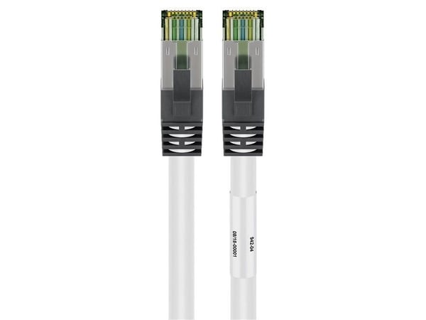 Goobay 55125, 2 m, Cat8.1, S/FTP (S-STP), RJ-45, RJ-45, Hvit