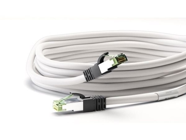 Goobay 55125, 2 m, Cat8.1, S/FTP (S-STP), RJ-45, RJ-45, Hvit