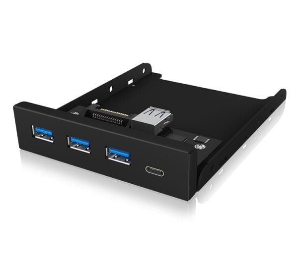 ICY BOX IB-HUB1418-i3, Svart, GL3520 ASM1543, 101 mm, 137 mm, 25 mm, 143 g