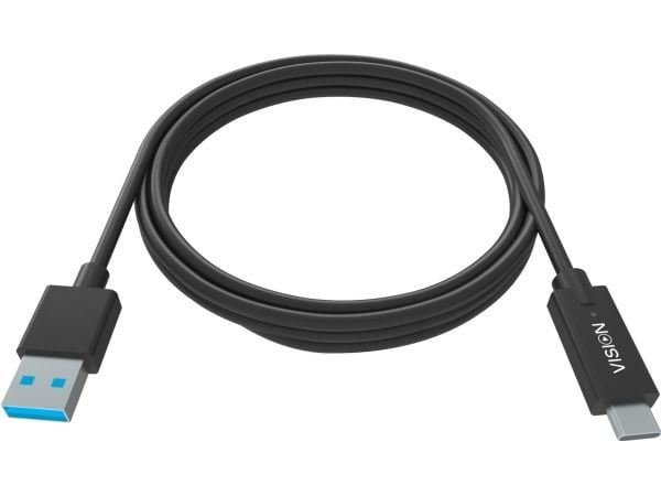 Vision Professional - USB-kabel - USB-C (hann) til USB-type A (hann) - USB 3.0 - 3 A - svart