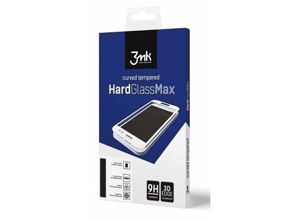3MK HARDGLASSMAX IPHONE XS MAX BLACK, Apple, iPhone XS Max, Dammresistent, Reptålig, Svart, Transparent, 1 styck