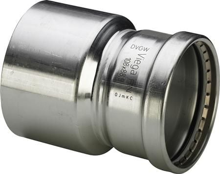 Sanpress Inox XL reduktion 76,1 x 54 mm rustfrit stål