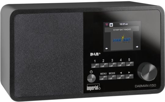 Imperial DABMAN i150, Bærbar, DAB, DAB+, FM, 87,5 - 108 MHz, 174 - 240 MHz, 20 W, 7,62 cm (3")