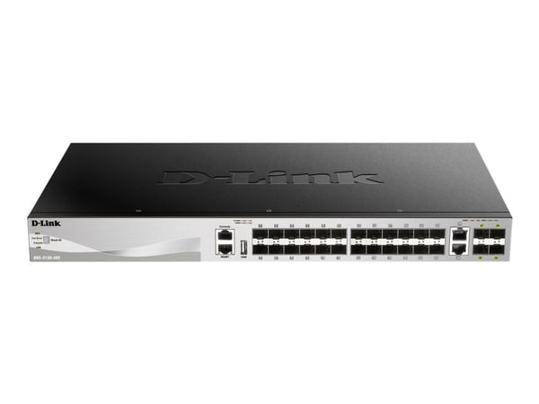 D-Link DGS 3130-30S - Switch - L3 Lite - Styrt - 30 x SFP + 2 x 10 Gigabit Ethernet + 4 x 10 Gigabit SFP+
