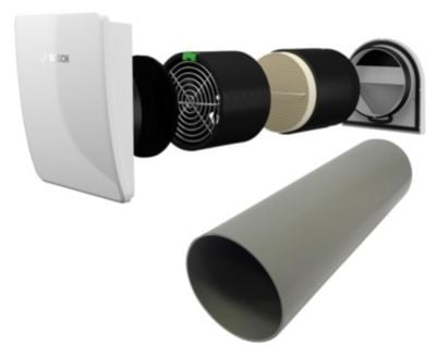 Bosch Vent 2000D m.yderskærm - Vent 2000 D decentral ventilationsenhed