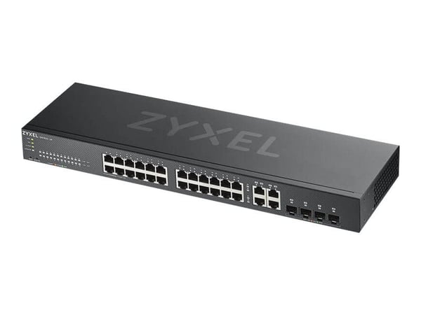 Zyxel GS1920-24v2 - Kytkin - älykäs - 24 x 10/100/1000 + 4 x combo Gigabit SFP - telineasennettava