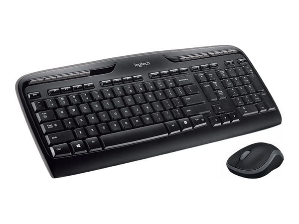 Logitech Wireless Combo MK330 - Tastatur- og mussett - trådløs - 2.4 GHz - QWERTY - Nordisk - svart