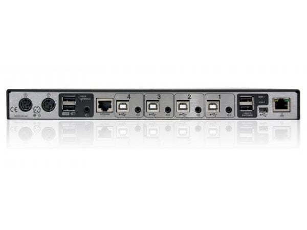 Adder CCS-PRO4 - Tastatur/mus/USB/lydbryter - 4 x tastatur/mus/USB/lyd - 1 lokalbruker - stasjonær