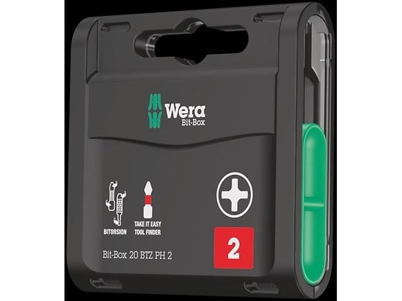 Wera Bit-Box 20 BTZ PH 2, 20 kappaletta