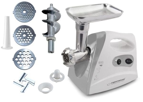 Esperanza MEATBALL - Kjøttkvern - 600 W - grå