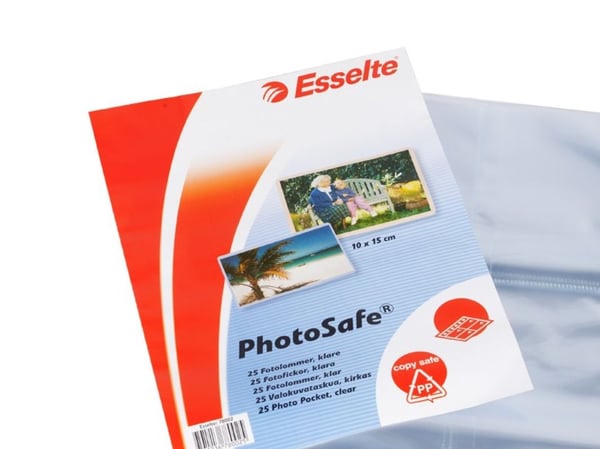 Fotofickor 10x15 cm A4 80my klar Esselte PhotoSafe - (25 st.)