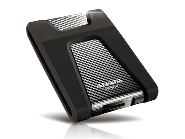 ADATA DashDrive Durable HD650 - Harddisk - 4 TB - ekstern (bærbar) - 2.5" - USB 3.1 - 256-bit AES - svart