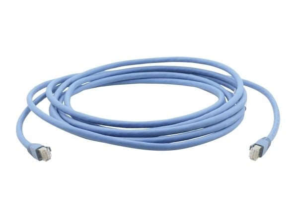 Kramer C-UNIKat-75 - Nettverkskabel - RJ-45 (hann) til RJ-45 (hann) - 22.9 m - U/FTP - CAT 6a - blå, RAL 5012