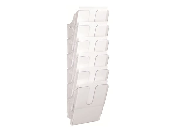 DURABLE FLEXIPLUS - Bokhållare - väggmonterbar - 6 utrymmen - för A4 - transparent