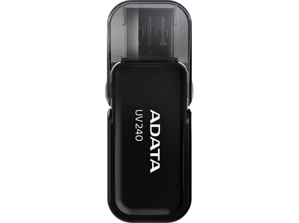 ADATA UV240, 32 GB, USB A-tyyppi, 2.0, Suojus, 7 g, Musta