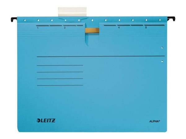 Leitz ALPHA - Ripustettava kansio - A4 - välilehdillä - sininen
