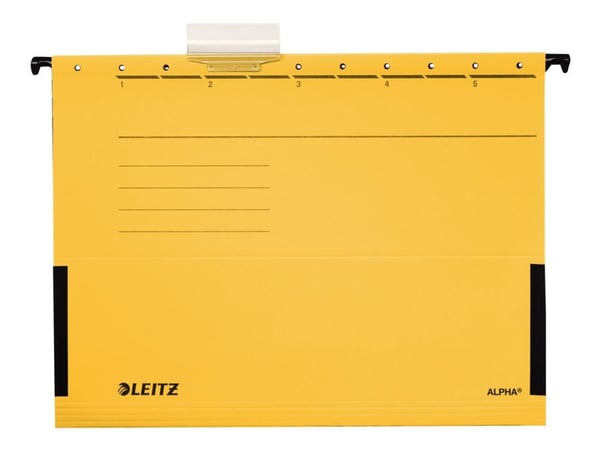 Leitz ALPHA - Hengefil - for A4 (210 x 297 mm) - gul
