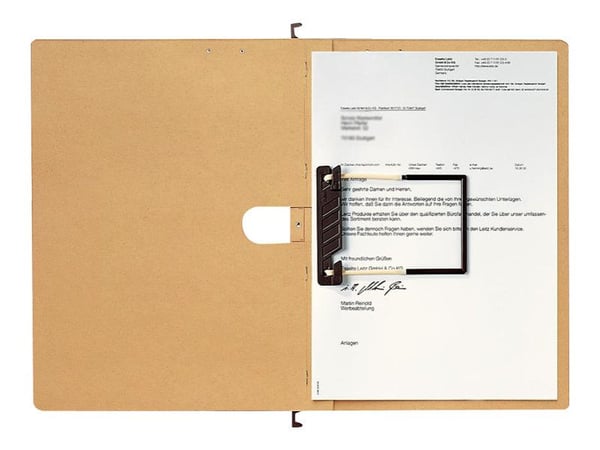 Leitz ALPHA - Hängpärm - för A4 (210 x 297 mm) - tabbad - naturbrun