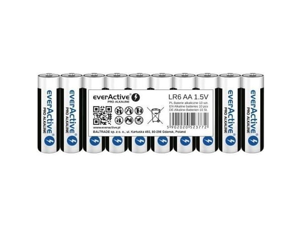 Everactive LR610PAKPA, Engangsbatteri, AA, Alkalinsk, 1,5 V, 10 stykker, 3000 mAh