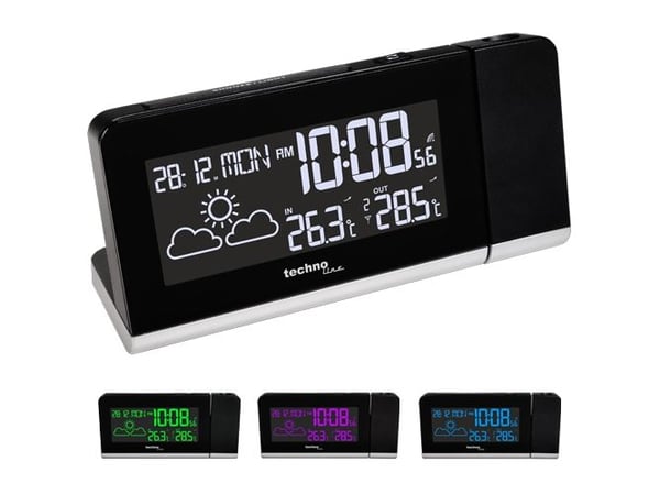 Technoline WT 539, Digital vekkerklokke, Sort, Dato, Temperatur, Tid, AA Mignon LR06, 160 mm, 72 mm Technoline WT 539, Digital vekkerklokke, Sort, Dato, Temperatur, Tid, AA Mignon LR06, 160 mm, 72 mm