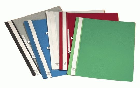 Durable Clear View Folder, Röd, PVC, A4