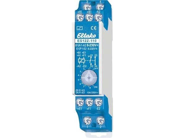 ELTAKO Kiprelæ, keskipistoke1 slutte + 1 bryde, 16A, 8-230V AC/DCdin-skinne, bredde 18 mm ELTAKO Kiprelæ, keskipistoke1 slutte + 1 bryde, 16A, 8-230V AC/DCdin-skinne, bredde 18 mm