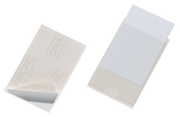 Durable Pocketfix, Gjennomsiktig, PVC, 90 mm, 57 mm, 10 stykker