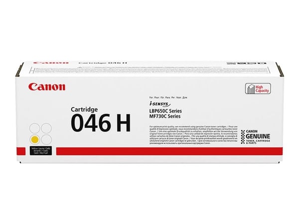 Canon 046 H - Hög kapacitet - gul - original - tonerkassett - för imageCLASS LBP654, MF731, MF733, MF735; i-SENSYS LBP653, LBP654, MF732, MF734, MF735