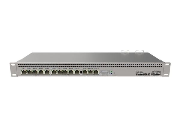 MikroTik RouterBOARD RB1100AHx4 - Dude Edition - ruter 13-porters svitsj - 1GbE - rackmonterbar