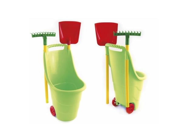 Trädgårdsvagn med spade och kratta för barn Trädgårdsvagn med spade och kratta för barn
