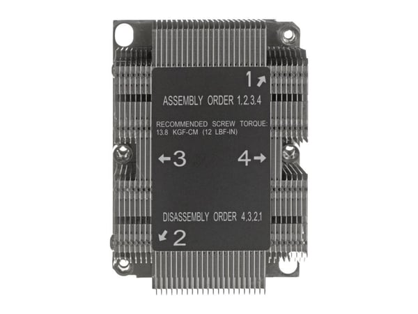 Super Micro Supermicro - Prosessorijäähdytin - (Socket P) - 2U - SUPERMICRO X11SPW-CTF, X11SPW-TF -prosessoreille (SNK-P0068PS)