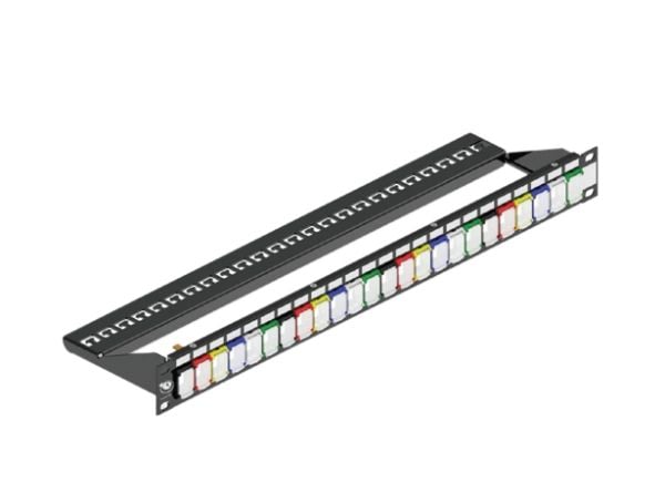 Brand-Rex MMCPNLX24SIJ2DCI, Infogbar panel, Svart, 1U, 48,3 cm (19"), 670 g, 1 styck