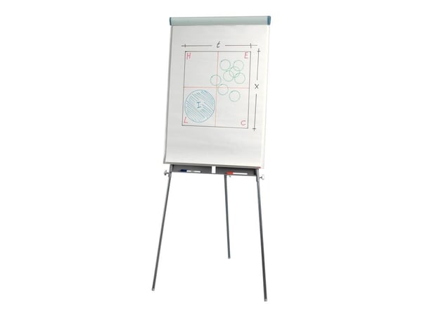 Esselte Standard - Staffeli - gulvstående - magnetisk - sølvramme