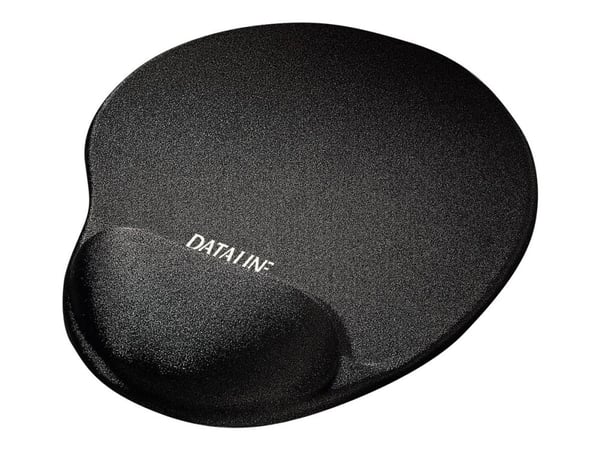 DATALINE All-in-one Gel Mouse Pad - Musematte med håndleddsstøtte - svart